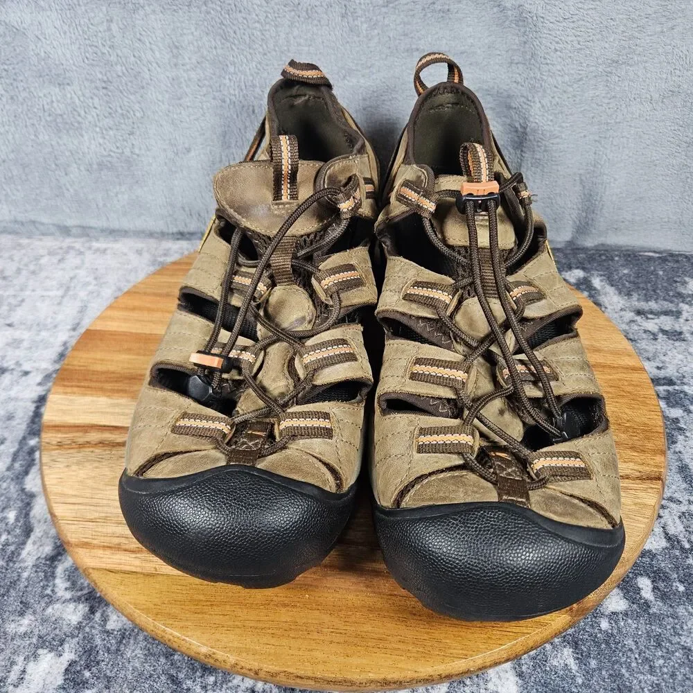 Keen Arroyo II Brown Leather Hiking Sandals Men's 11.5 Waterproof Arch Support